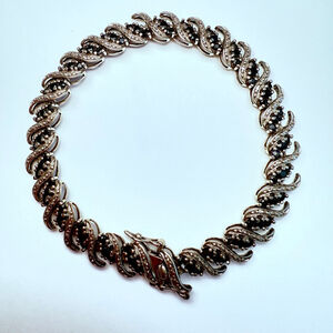 Ross Simons 2 CT Blue Sapphire 925 Sterling Silver 8mm Tennis Bracelet Wave Link